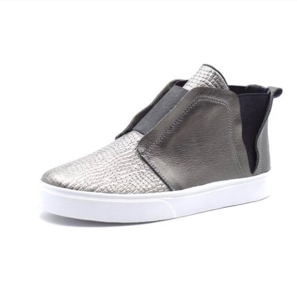 Kaanas | Cozumel Chelsea Sneaker Gunmetal Leather - Picture 1 of 3